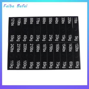 [Feibe Befei] ป้ายสติกเกอร์น้ำหนักอุปกรณ์ยิม1แผ่นฉลากอุปกรณ์พาวเวอร์