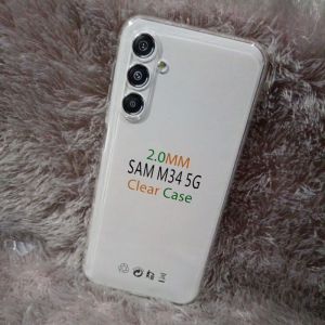 SoftCase Casing Samsung M34 5G Silikon Bening Transparan TPU SPACE