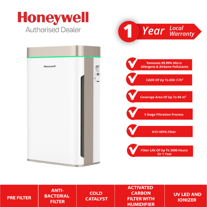 Honeywell Indoor Smart WiFi Air Purifier with H13 HEPA Filter + Humidifier Air Touch U2