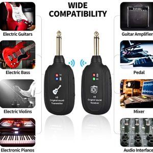COD KIRIM CEPAT KEEP MOTION Transmitter Receiver Gitar UHF Wireless System - A8