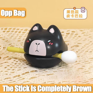 Capybara Toy Kapibara Wooden Fish Toy Knocking Decompression Emotional Stable Heals Toys Cute Stress Relief Toys Desktop Decoration 卡皮巴拉木鱼