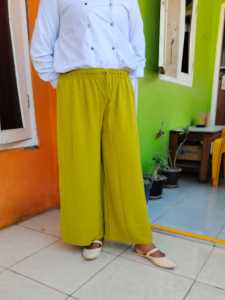 celana krinkel kulot panjang wanita casual airflow premium celana panjang casual XXL
