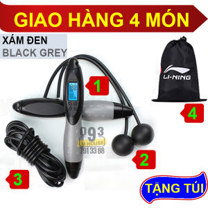 Dây Nhảy Thể Dục Đếm Số Vòng Màn Hình Led