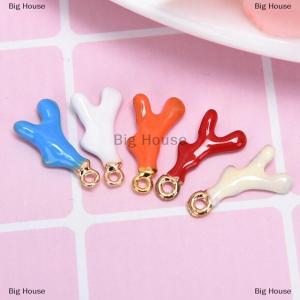 [COD] Big House เครื่องประดับจี้รูปเขากวางเคลือบอัลลอย10ชิ้นเครื่องประดับทำหัตถกรรม