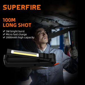 SUPERFIRE G15 maintenance work light strong light flashlight super bright lighting auto repair multi-function light charging car inspection