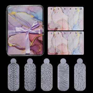60x Reusable Silicone Nail Forms Duals Forms Nails Touch Crystals Silicone Molds Forms Universal for French Manicures
