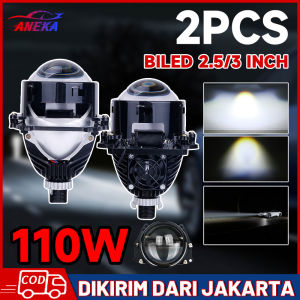 BILED 2.5 Inch WST 3 Inch Lampu Utama Biled Projector Original Premium Dengan Devi 100 Watt Super Terang   Fiber Karbon   Aksesori Mobil lampu depan proyektor Diode