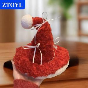 [COD] ZTOYL คลิปหนีบผมคริสต์มาสเหมือนจริงคลิปด้านข้างของซานตาคริสมาสต์หมวกปิ่นปักผมปิ่นปักผมขนยาวน่ารักอุปกรณ์เสริมสำหรับถ่ายรูป