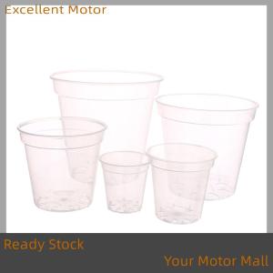 Excellent Ready Stock Round Planter Pot Orchid Nursery Container Planter Container Transparent Orchid Container Round Starting Pots
