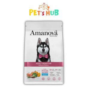 Amanova Dog 10kg Dry Food for Sensitive/ Digestive/ Exigent (Salmon/ Lamb/ Rabbit/ Pork)