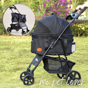 【Mi Pet Lover】3 In 1 Detachable Pet Stroller Dog Stroller