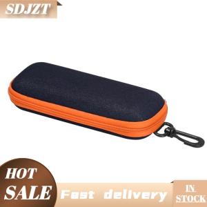 SDJZT Thời trang denim vải kính hộp dây kéo Kính mát bảo vệ container Kính mắt trường hợp kính đọc sách tổ chức mang theo túi