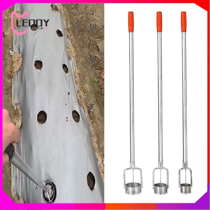 Punch hole machine for plastic mulch agricultural punching artifact