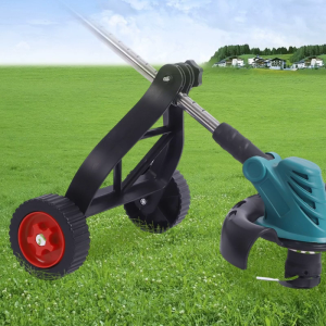 Universal Support Wheels with Elastic Buckle String Trimmer Wheels Auxiliary Wheels for Trimmer Brushcutter Accessories