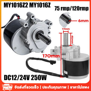 [ร้านไทย] My1016Z มอเตอร์เกียร์ มอเตอร์ทดเกียร์ 75R/Min 24V250W สําหรับเครื่องตัดหญ้า ลู่วิ่ง รถเข็น จักรยานไฟฟ้า