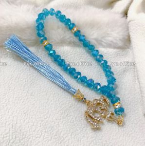 tasbih kristal allah 99 tasbih batu kristal berkilau 8mm 99 butir/penglengkapan sholat tasbih kristal