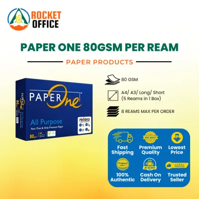 PAPERONE A4/Long/Short 80GSM BOND PAPER Original & Best Quality Office Printing Paper