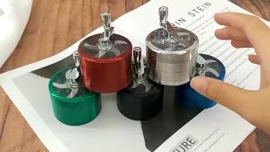 Cross-border hot-selling zinc alloy 63MM4 Manual Grinder   Manual grinder with flat tooth belt and filter is available in stock