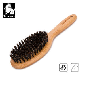TRUELOVE Pet Hair Combing Brush Bristles Hair Brush Bamboo Brushes for Dogs Cats Soft Hairs Pet Beauty Clean Grooming Comb Tools