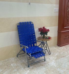 Ghế bố xếp dây dù khung inox ĐẠI THÀNH -GX14