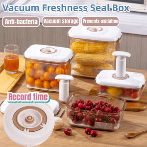 Thickening Fresh Box Vacuumable Moistureproof Stackable Freshness Jar Transparent Sealed Food Storage Box 真空保鲜盒