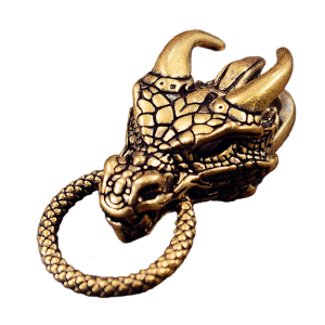 Metal Artistic Dragon Charm Pendant for Handmade Bracelets and Necklaces Large Hole Braiding Artistic Collectibles