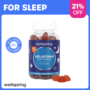 Wellspring Melatonin for Sleep Aid Relax Anti Anxiety With Vitamin B6  and Passiflora Extract Gummies Passion Fruit Flavor Vitamin Gummies