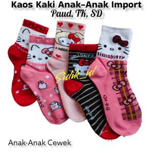 1 Pasang Kaos Kaki Anak Parempuan laki laki Paud TK SD