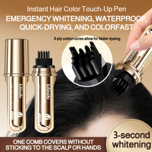 Quick Hair Styling Pen Small Gold Tube Peptide Hair Styling Stick Herbal Plant Extract Comb Tooth Color Correcting Pen Genuine Product小金管多肽美发笔