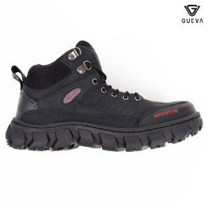 GUEVA - Sepatu Pria 058 Ujung Besi | Sepatu Outdoor Hiking Anti Slip Anti Licin Size 39-46 Bisa COD