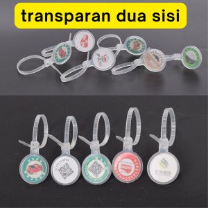 100 biji liontin pengenal hewan peliharaan ring kaki ayam model liontin zeorfarm