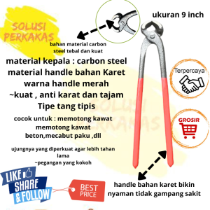 TANG GEGEP KAKATUA CATUT KAnsas TANG KAKATUA 9 INCH TANG KAKAK TUA TIPE BIASA