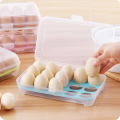 Hộp đựng trứng gà, trứng vịt 15 ô, hộp nhựa trong suốt, khay nhựa để trứng bảo quản gọn gàng, chống va đập. 