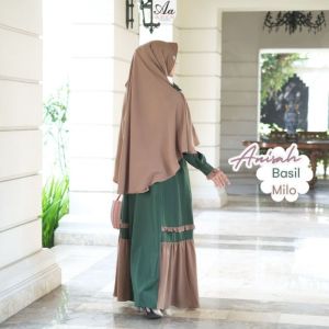 Khimar Syari Anisah by Aden Hijab Pad Antem Jumbo Bahan Ity Nom Branded Premium