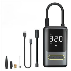 NALANILI Wireless Electric Pump Portable USB Rechargeable Tire Inflator Multi-purpose LED Light Air Pump