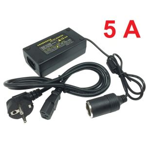 Adaptor Lighter Converter Konverter 220V AC To 12V DC Lighter Socket Power Mobil Kulkas EU 5A 10A