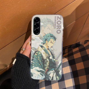 Phone Casing for Samsung A18 A08 A07s A57 A37 A27 5G New 2026 Cute Cartoon Anime Luffy Zoro Pattern Design Clear Rubber Soft Case for Galaxy A27 A37 A57 5G for Boy Phone Cover