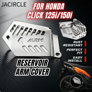 JACIRCLE Reservoir Air Blade Cover Aluminum CNC Radiator Arm Cover For Honda Click 125i 150i Motor