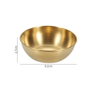 Seasoning Sauce Dish，Easy to Clean and Store Space-Saving Stainless Steel Anti-Rust Not Easy to Rust Deform and Break for Household Kitchen Supplies Condiment Tray Appetizer Plates Dipping Sauce Bowl