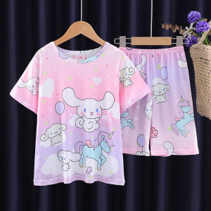 ibaby Pajamas Terno for Girl Cartoon Printing Nightwear Homewear Kids Clothes Girl
