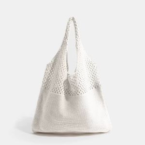 Summer Bag Beach Casual Hollow Woven Women Braid Handbags Shoulder Bags Baguette Bag Large Capacity Tote Summer Handbag Multicolor Knitted Braid Bags
