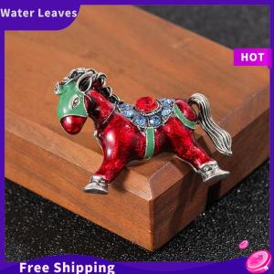 [Water]Hot Sale Freeshipping Thời trang thạch hợp kim ngựa Trâm hoàng đạo Pony pins phụ nữ người đàn ông phụ kiện quần áo phù hợp với ve áo Corsage phù hiệu năm mới Quà Tặng