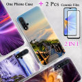 2 IN 1 For Huawei Nova 5 Nova 5 Pro Phone Case  With Ceramic Protector Screen Curved Tempered Film. 