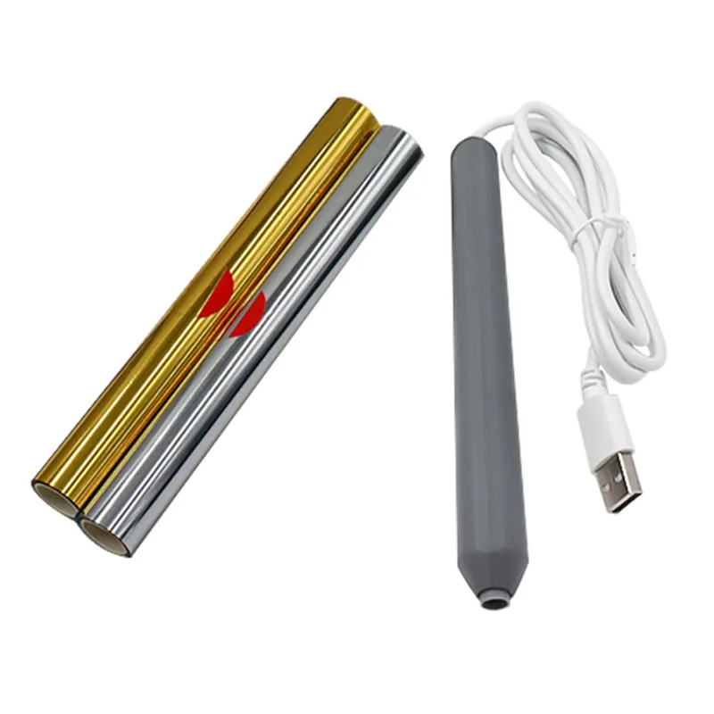 EHU】-Usb Plug in Hot Heated Foil Pens Set Heat Foil Pen Gold Foil