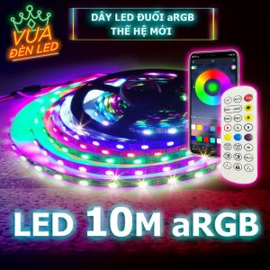 Đèn led tikotk RGB 16 triệu màu nháy theo nhạc dây led chống nước điều khiển bằng điện thoại decor trang trí phòng ngủ
