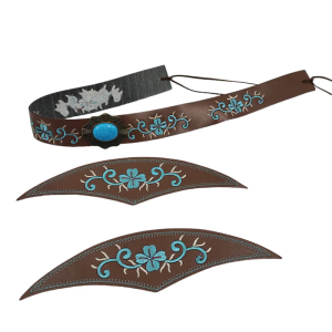 Western Floral Hat Belts for Cowboy Hats with Embroidered Design Ideal for Straw Fedoras Panama Styles