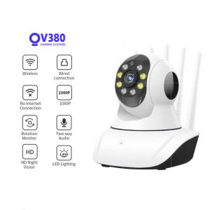 HARSH IP Camera cctv v380 pro jarak jauh wifi cctv kamera cctv mini sambung ke hp outdoor/indoor kamera cctv sambung ke hp