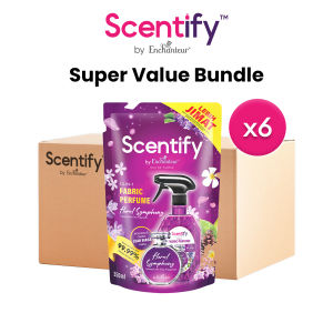 [Bundle of 6] Scentify Fabric Perfume Floral Symphony Refill Pouch 350ml | Long-lasting parfum | By Enchanteur