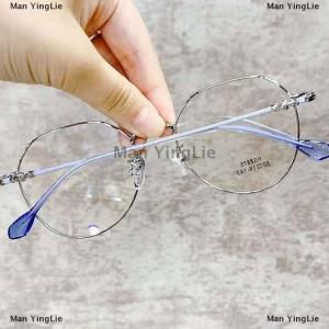 [COD] Man YingLie Classic Elegant Metal Round Frame Anti Blue Light es Women Vintage Retro Eye Protection Fashion Eyewear