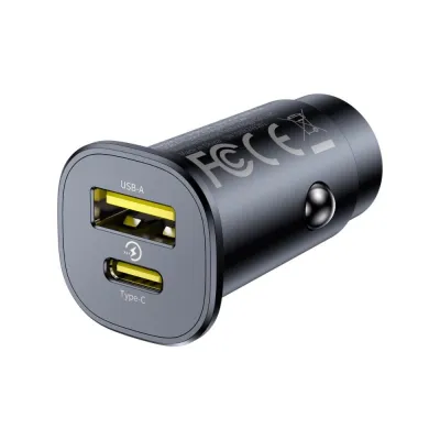 Baseus 30W Car Charger Fast Charging Type C USB Port Supports PD QC FCP AFC Dual Port Fast Charging for Android Phones Series IPhone 8-16